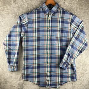 VTG Par Four Sportswear Shirt Mens XL LXT Plaid Button Up Long Sleeve Made‎ USA